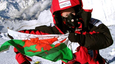 Tori James on the summit of Everest