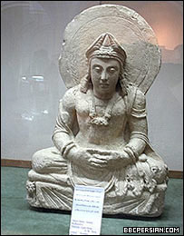 یک مجسمه تاریخی در موزيم کابل