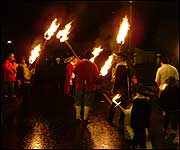 Torchlit procession