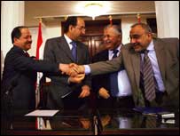 Iraklı Şii ve Kürt liderler anlaşmayı kutluyor