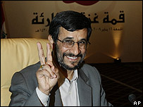 Presidente iraniano Mahmoud Ahmadinejad
