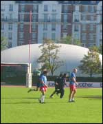 Stade Francais players training