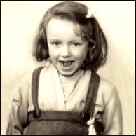 Brenda Carlisle, age 5 at Hemel Camp School