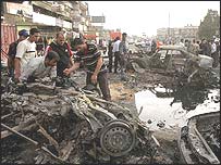 Irak'ta bir patlama sonrası görüntü (arşiv)