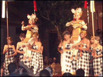 A traditional Classical Dance in Ubud, Bali 