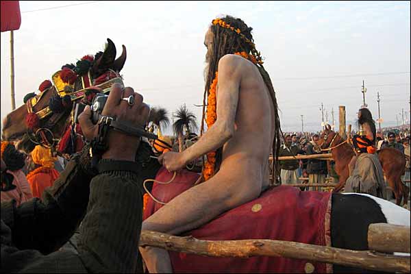 नागा साधुओं का शाही स्नान