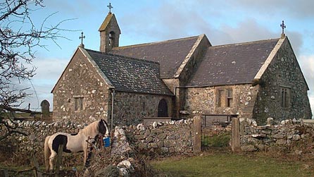 Llanbeulan church on Anglesey
