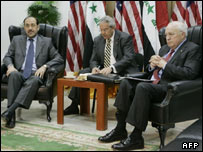 Cheney el-Maliki'yle görüşüyor