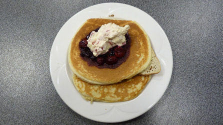 Short Stack of American Style Pancakes
