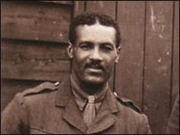 Walter Tull in the army.