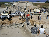 Refugiados em Damour, no Líbano