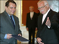Jiří Paroubek a Václav Klaus