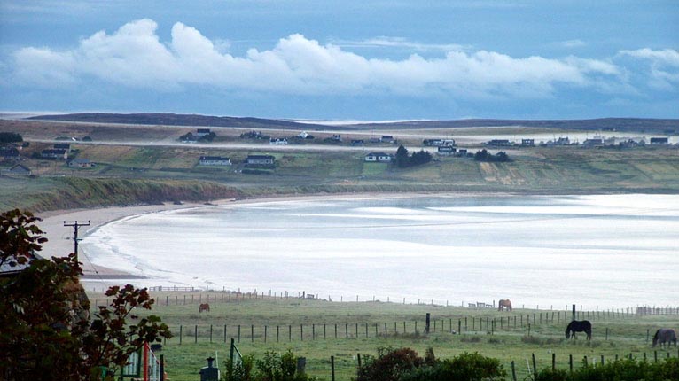 Ceò na maidne air Tràigh Chuil, Eilean Leòdhais