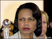 Condoleezza Riceová na summitu v Bahrajnu