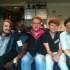 With Love From Humans with their producer John Barr and Tom