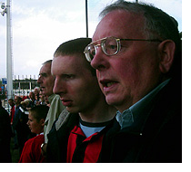Billy Heslip and his son Graham