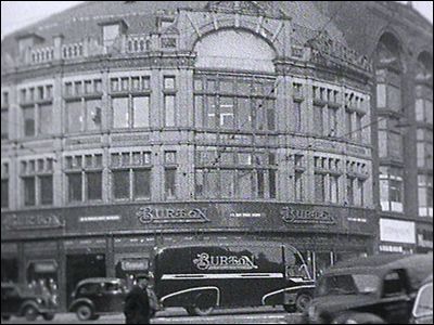 A Burton shop with van outside