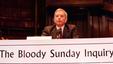 Lord Saville presiding over The Bloody Sunday Inquiry at the Guildhall in Londonderry, 13 June 2010