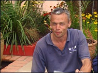 Andy Walker in his Siesta garden