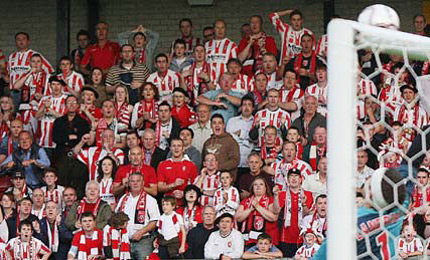 It's hit the woodwork! Pic Billy McLeod