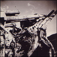 Guns at Kure docks, Japan