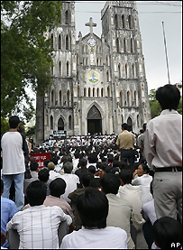 Lễ tại Nhà thờ Lớn Hà Nội hôm 21.09.08
