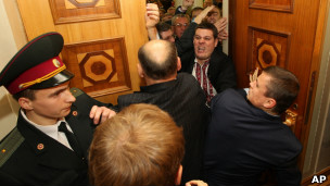 Сутичка у Верховній Раді