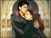 वीर ज़ारा फ़िल्म में शाहरुख़ और प्रीति