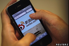 China social networking on a mobile