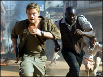 DiCaprio e Djimon Hounsou 