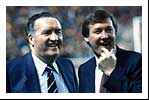 Jock Stein with Sir Alex Ferguson