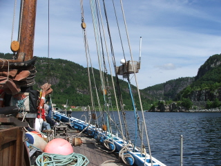 Making landfall in Sognefjorden