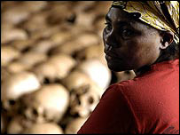 Katliamdan kalan kafatasları 