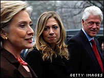 هیلاری، بیل و چلسی کلینتون