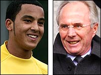 Theo Walcott và Eriksson