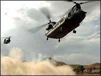 هلی کوپترهای نیروهای ائتلاف در افغانستان (آرشیو)