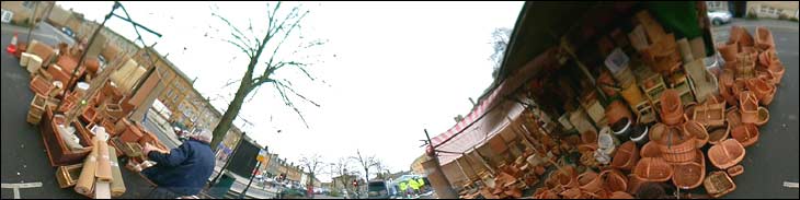 basket stall at Chipping Norton