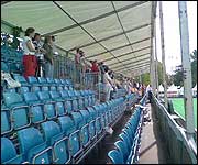 Spectators watching the England v India match