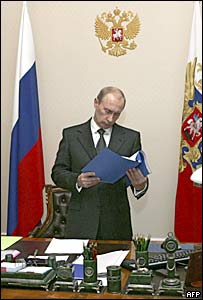 Ông Putin tại văn phòng Tổng thống