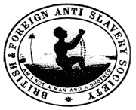 Illustration showing the British and Foreign anti-slavery society logo