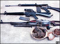 Armas exibidas pela Jordânia