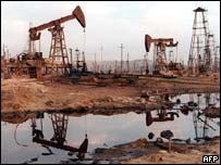 Estação de exploração de petróleo