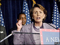 डेमोक्रेटिक पार्टी की नेता नैन्सी पेलोसी