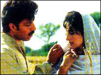 عمران اور فریال، سلمان پیر کی فلم ٰ زرگُل ٰ کے ایک منظر میں