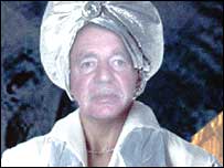 A rather exotic looking Peter Cotton, thanks to his son'e photo editing software!