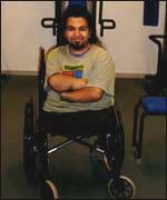 One of the Coventry Crusaders players