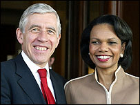 وزرای خارجه بریتانیا و آمریکا