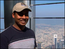 صلاح في برج خليفة بدبي