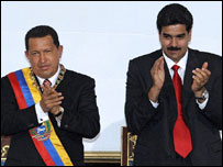 Hugo Chavez ve Nicolas Maduro