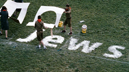 Detail from Yael Bartana's video installation Mary Koszmary, courtesy the artist